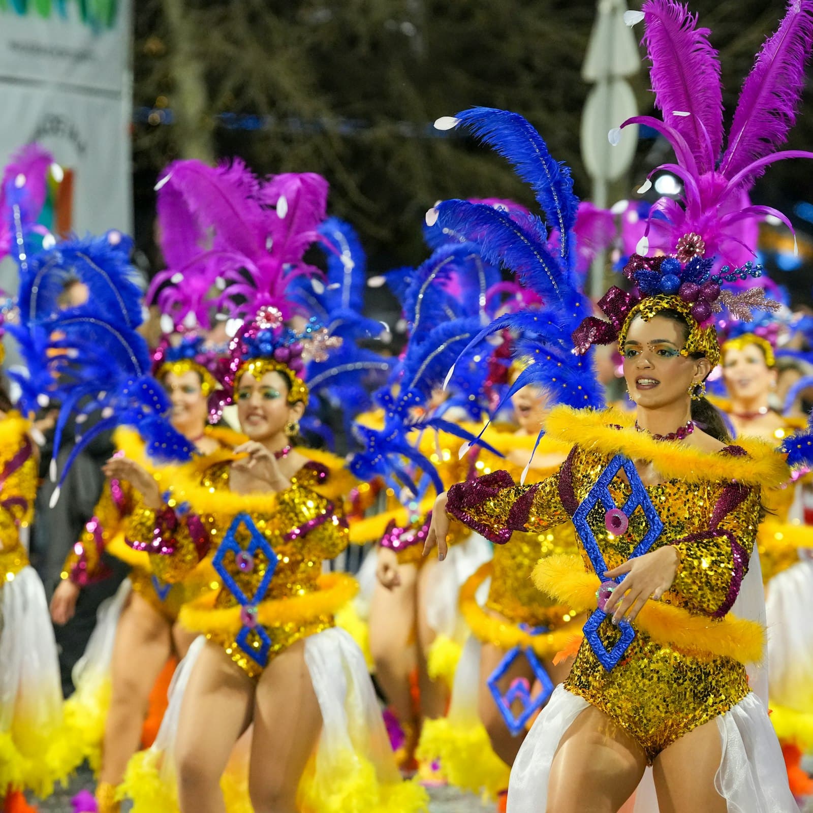 Toronto Caribbean Carnival street party with colourful costumes and dancers
