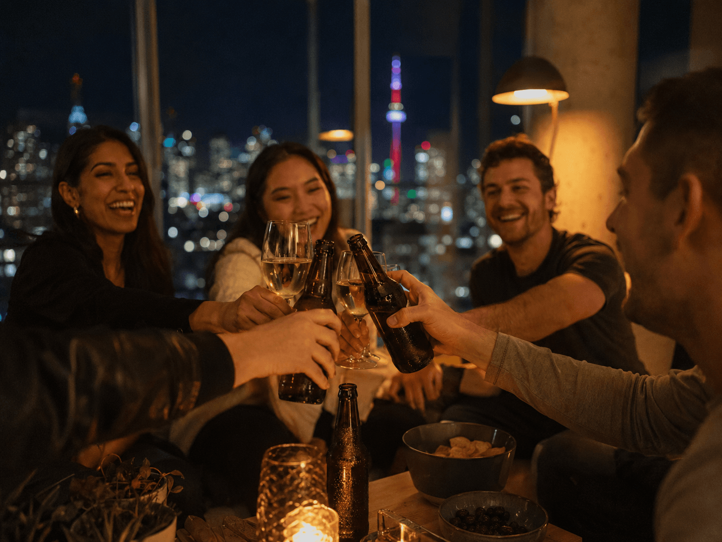 Late-night celebration served by 24 hour GTA alcohol delivery