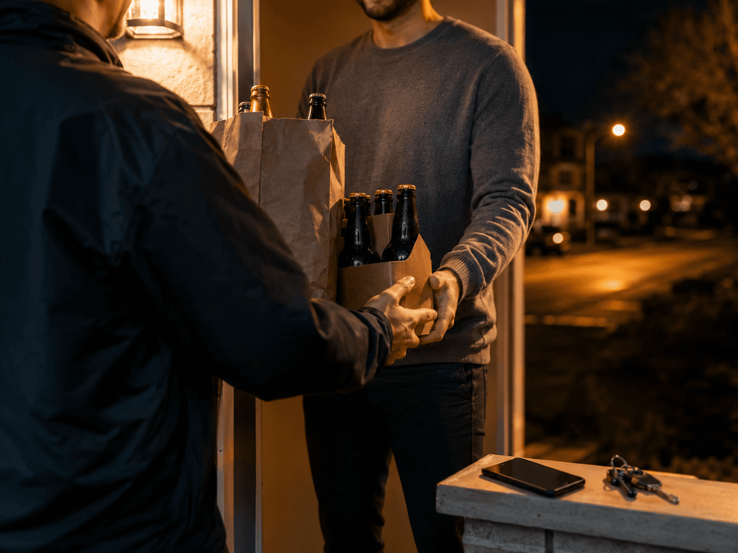 J&J Alcohol Delivery driver on a late-night GTA run